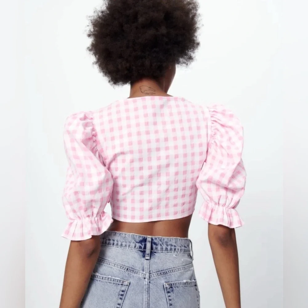 Zara lightweight gingham